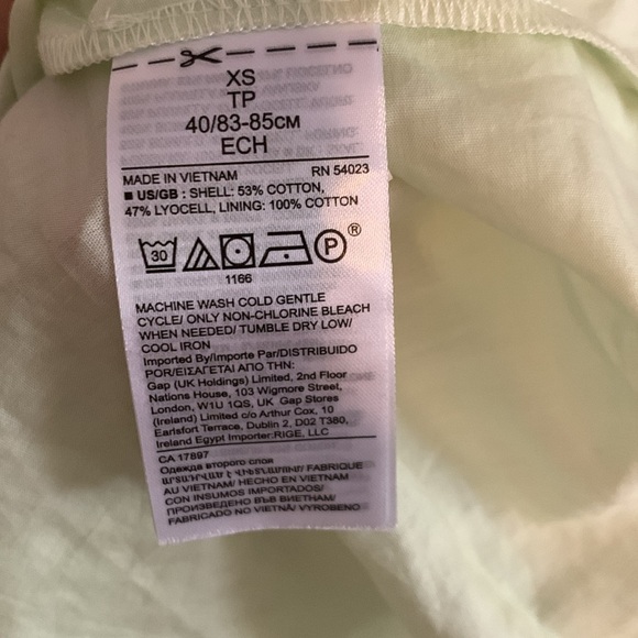 Banana Republic Cotton-TENCEL Maxi Dress, Honeydew SIZE XS - Picture 8 of 9